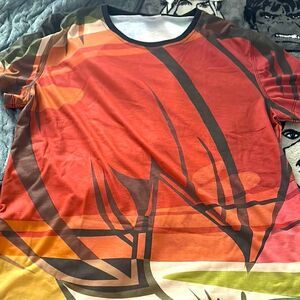 Graphic Flower Shirt in Multicolor